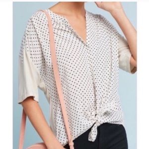 Anthropologie Porridge Alexa Polka Dot Blouse